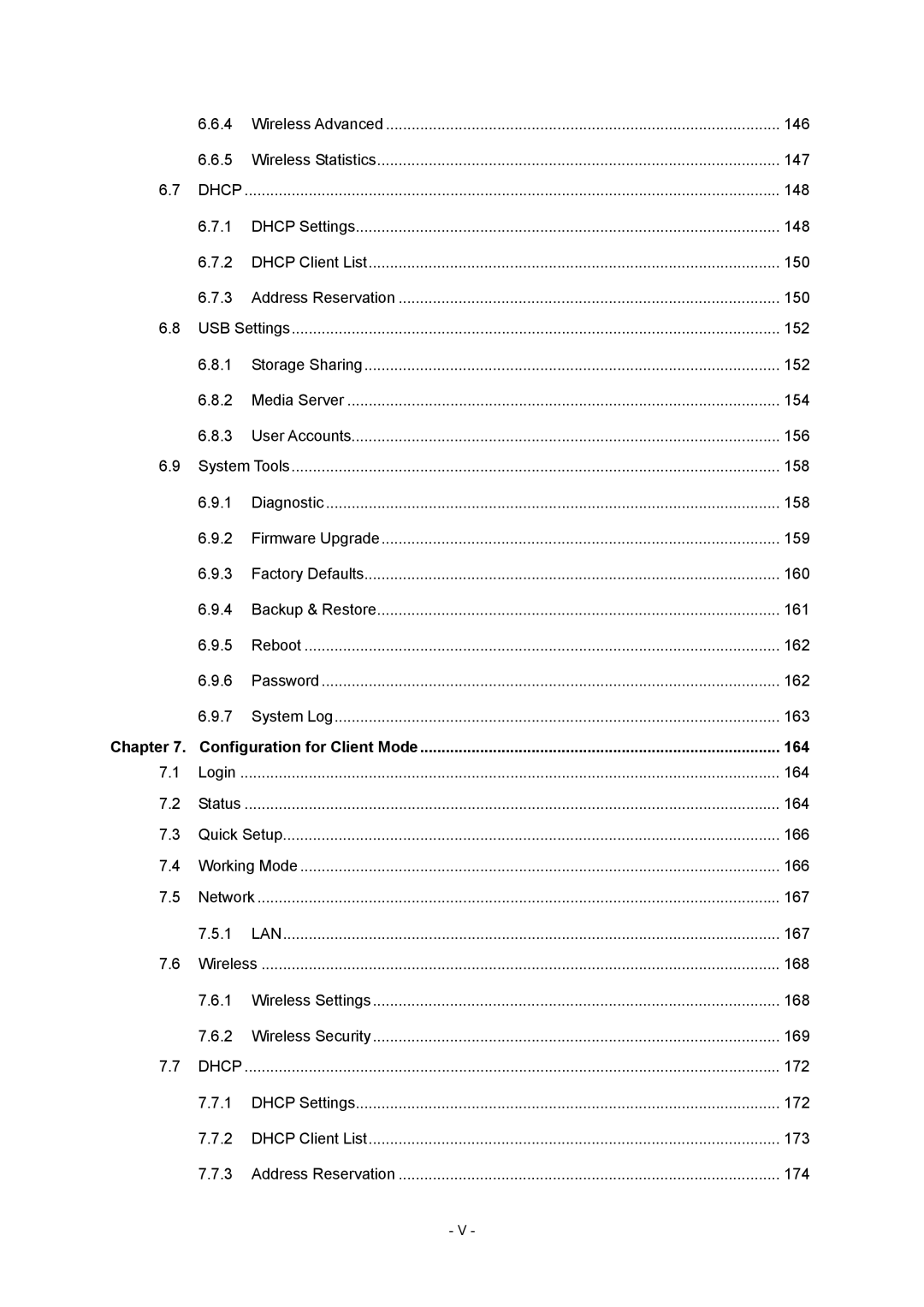 TP-Link TL-WR710N manual 164 