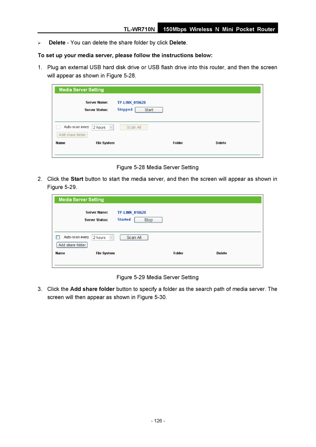 TP-Link TL-WR710N manual 126 