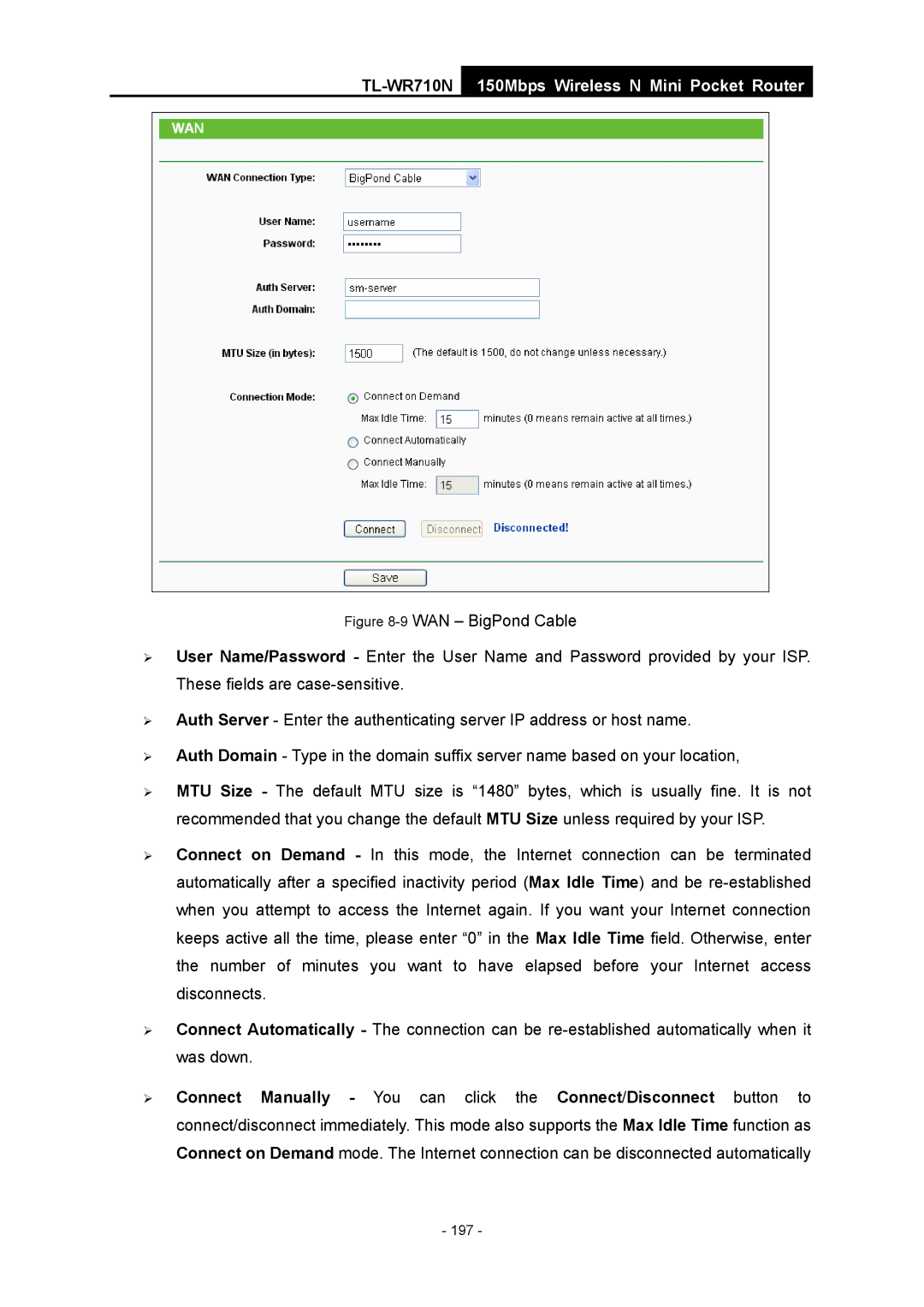 TP-Link TL-WR710N manual 197 