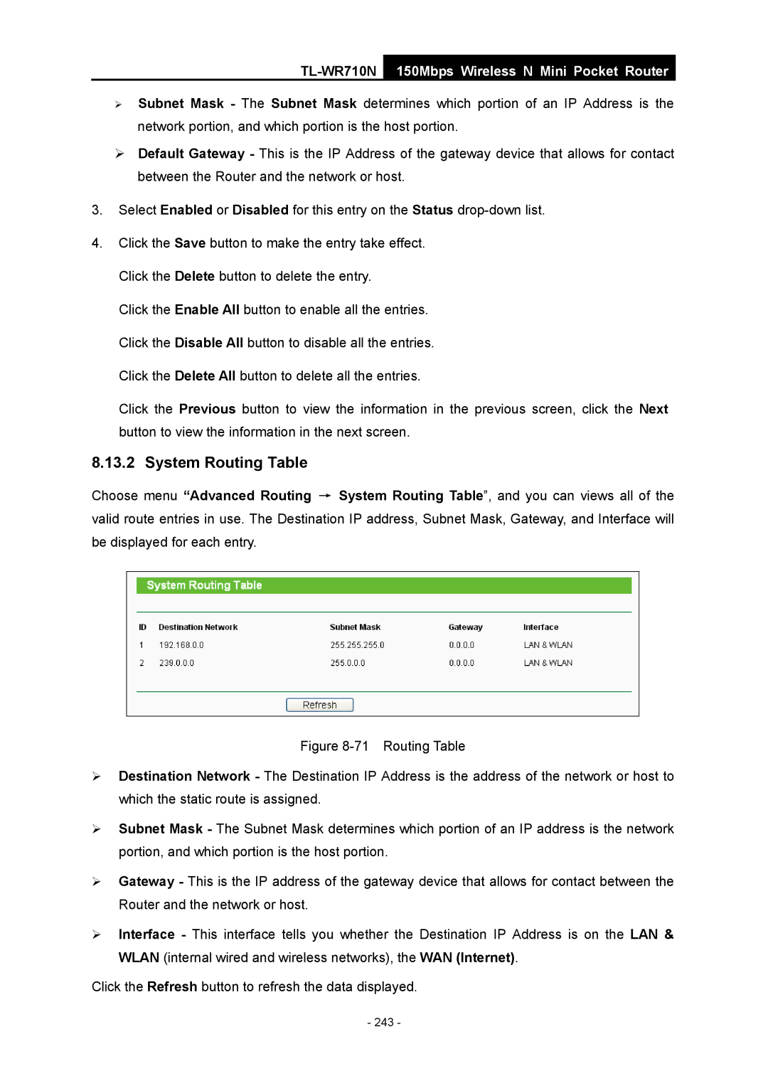 TP-Link TL-WR710N manual 243 