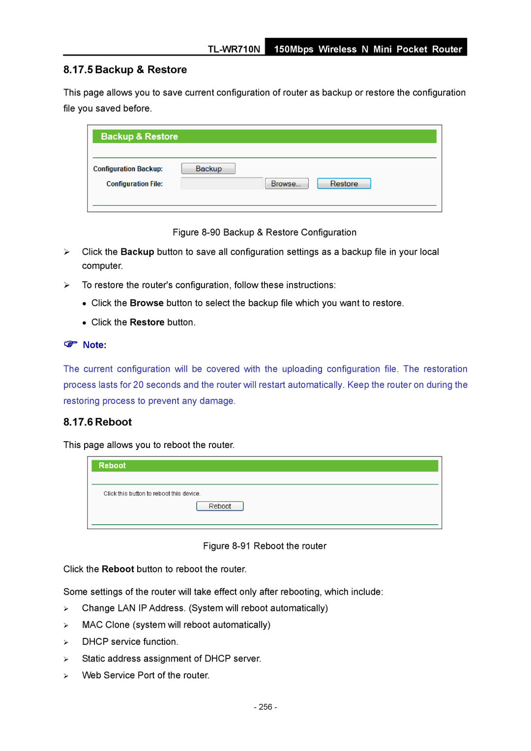 TP-Link TL-WR710N manual 256 