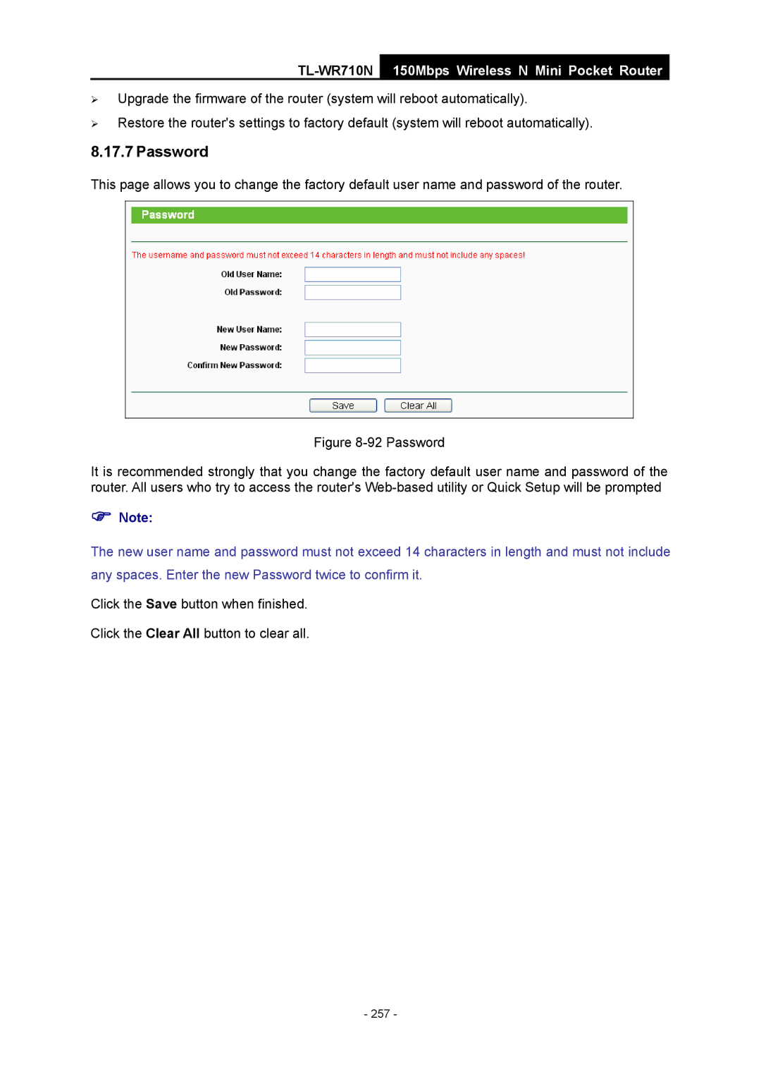 TP-Link TL-WR710N manual 257 