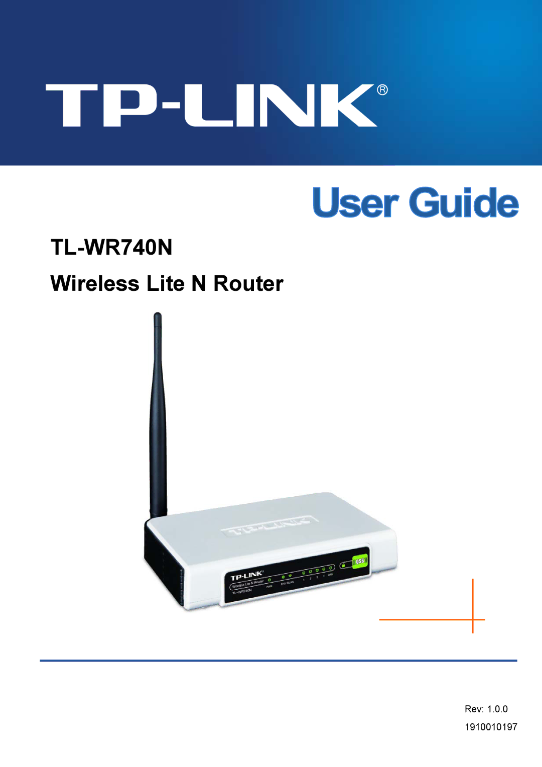 TP-Link TL-WR740N manual 