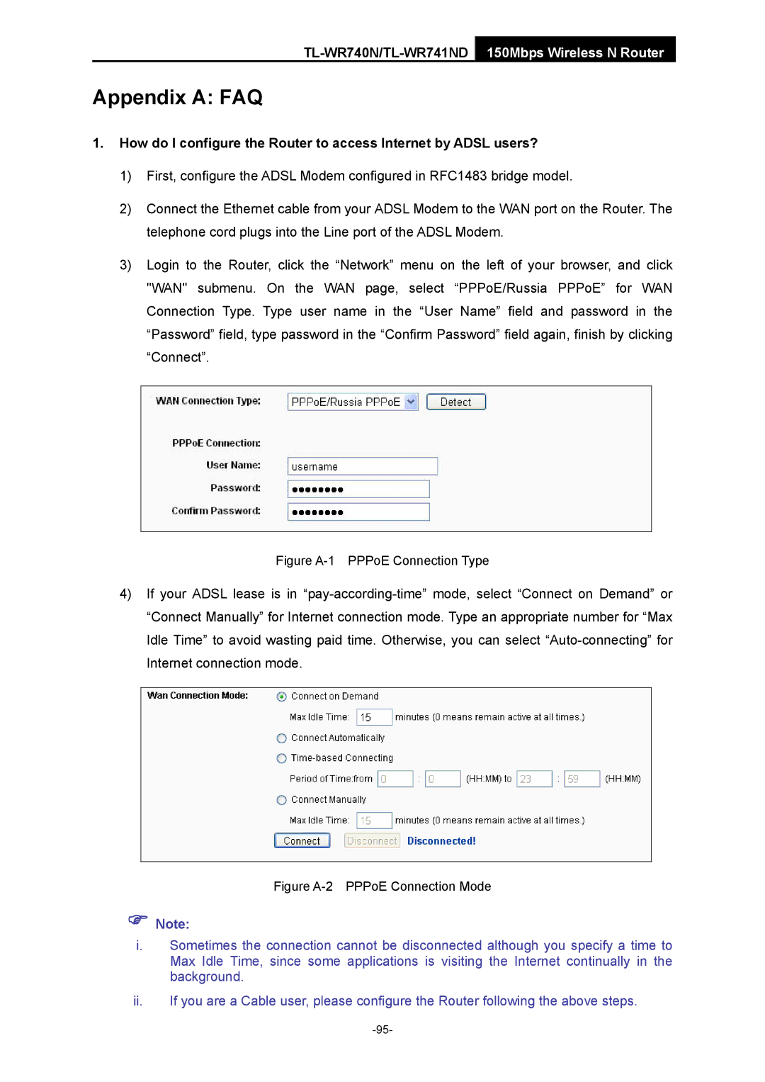 TP-Link TL-WR741ND manual Appendix a FAQ 