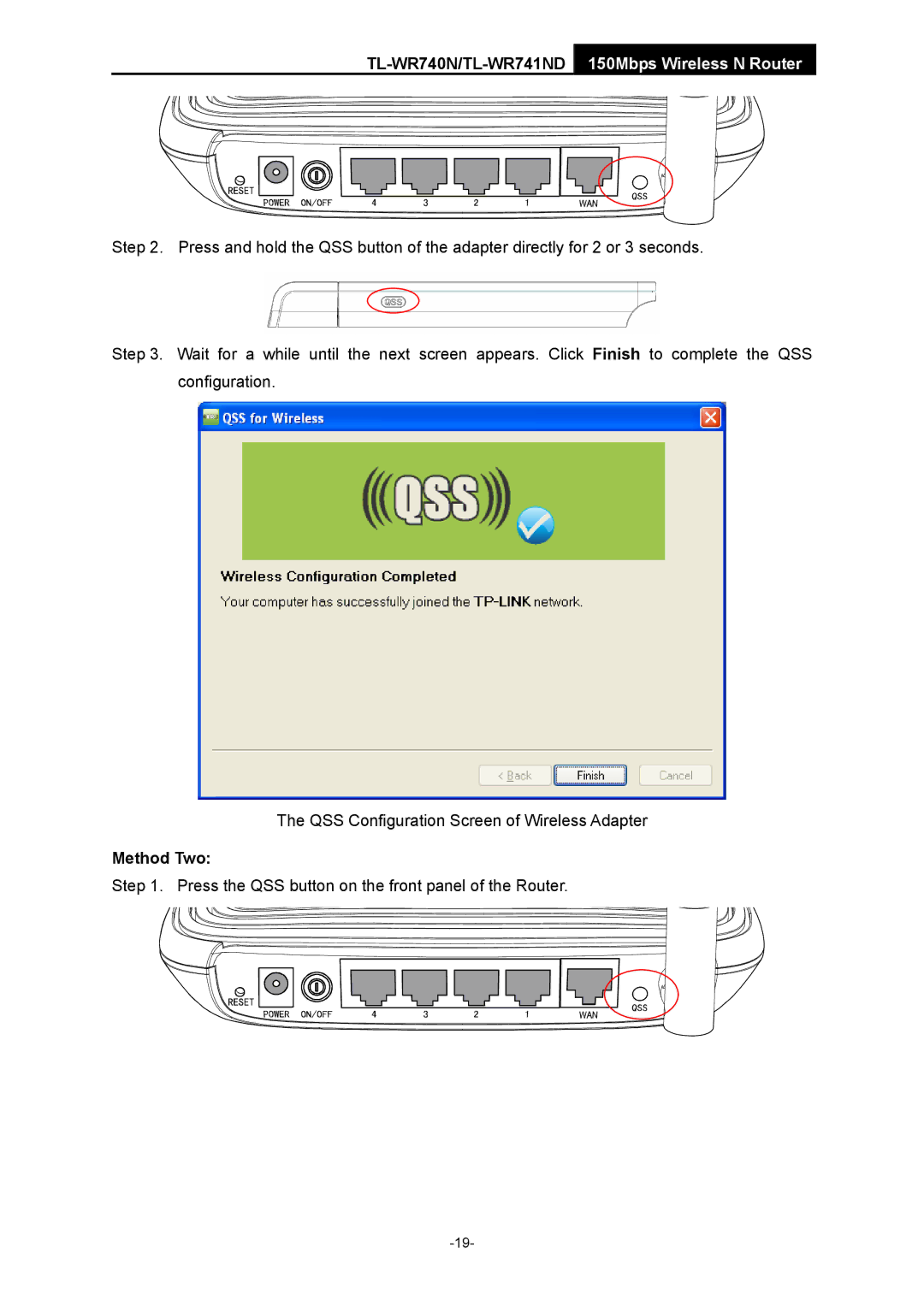 TP-Link TL-WR741ND manual Method Two 