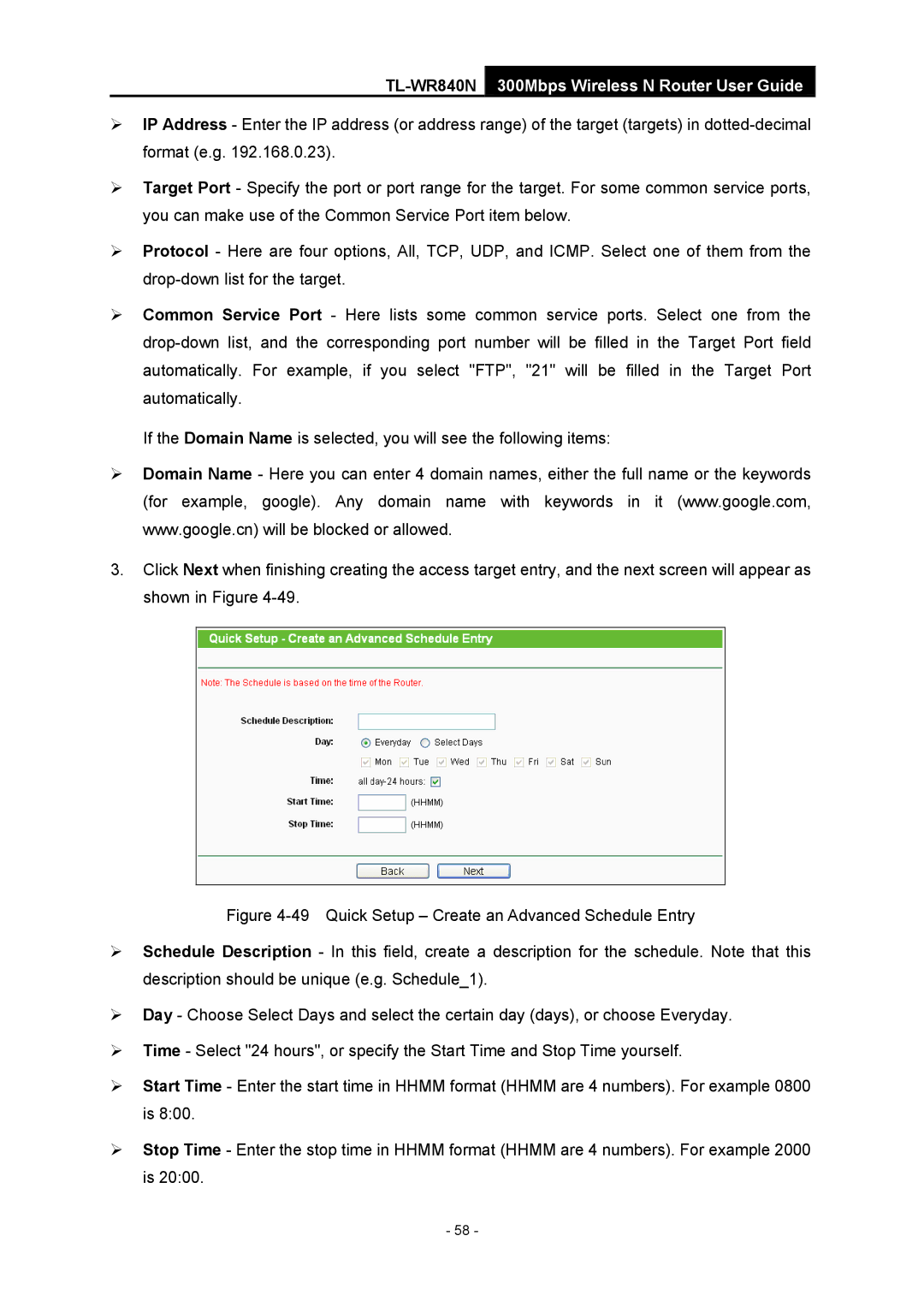 TP-Link manual TL-WR840N300Mbps Wireless N Router User Guide 