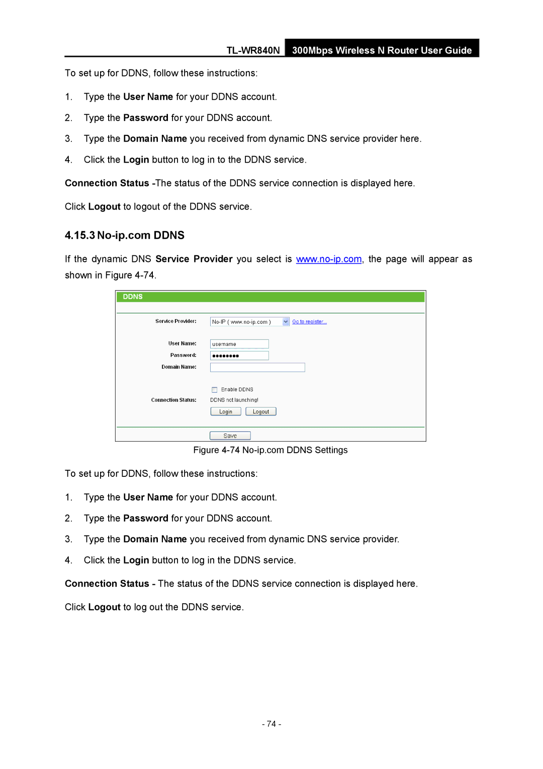 TP-Link manual TL-WR840N300Mbps Wireless N Router User Guide 