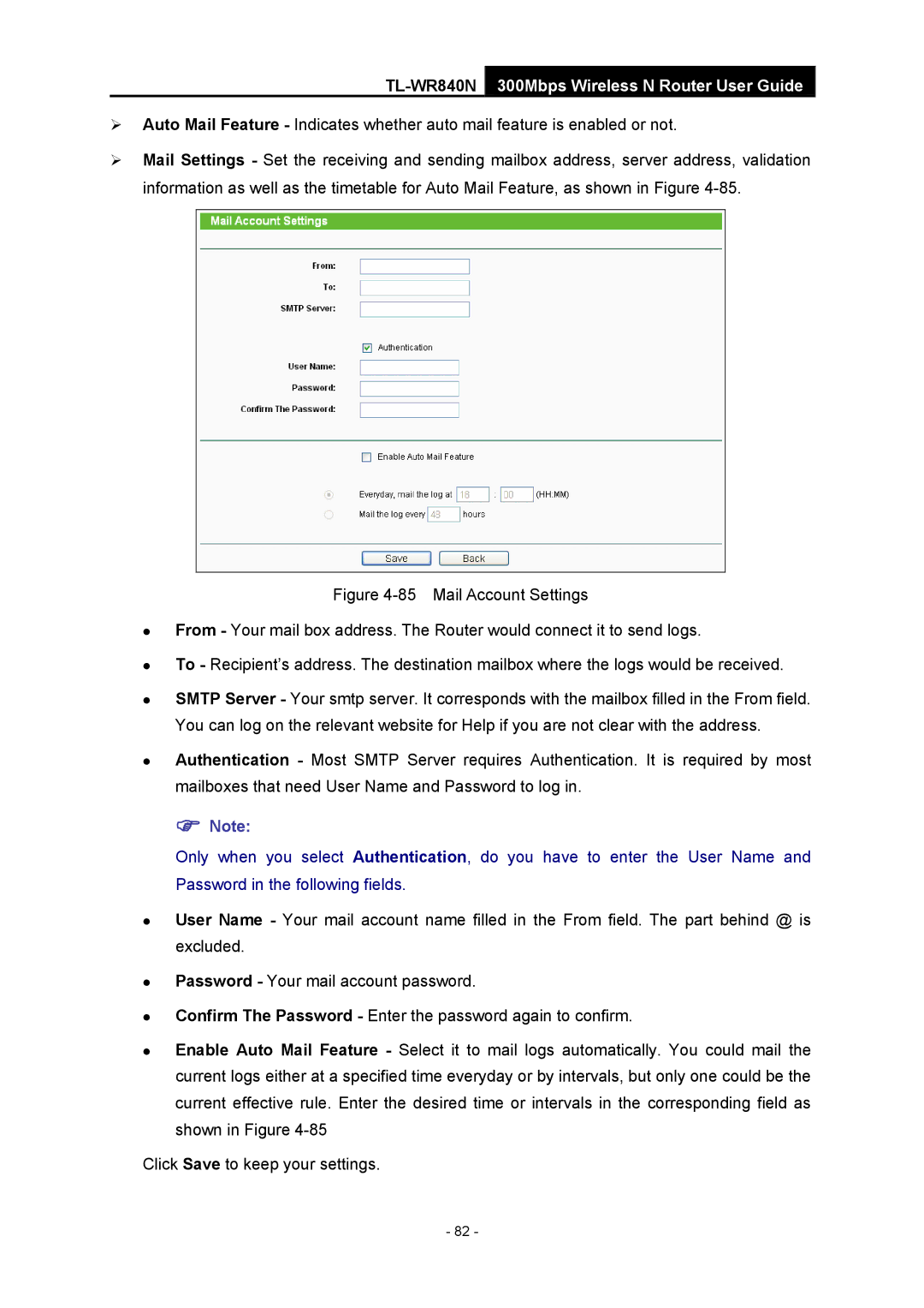 TP-Link manual TL-WR840N300Mbps Wireless N Router User Guide 