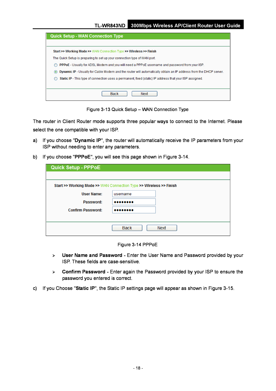 TP-Link manual TL-WR843ND 300Mbps Wireless AP/Client Router User Guide 