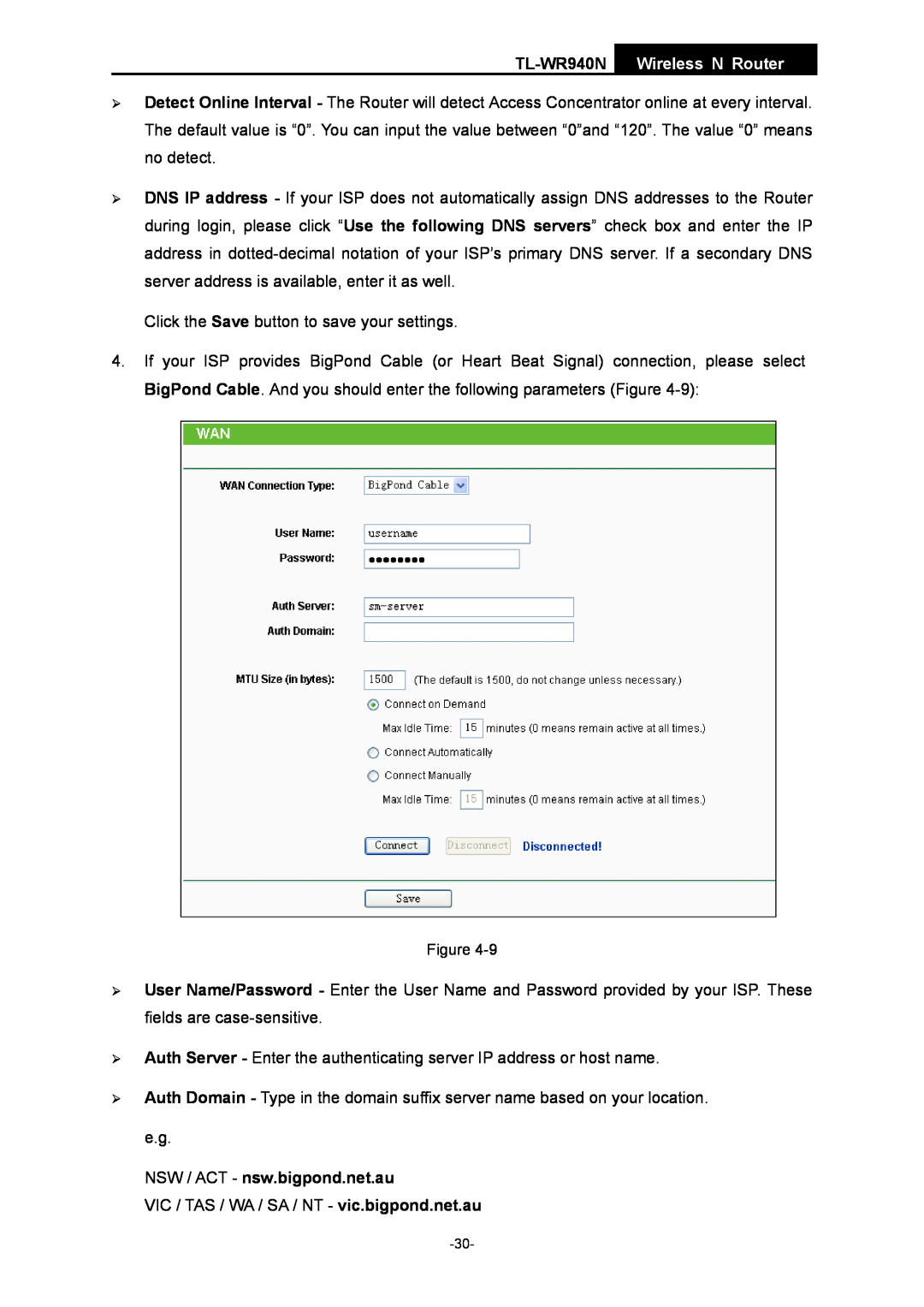 TP-Link manual NSW / ACT - nsw.bigpond.net.au, TL-WR940N Wireless N Router 