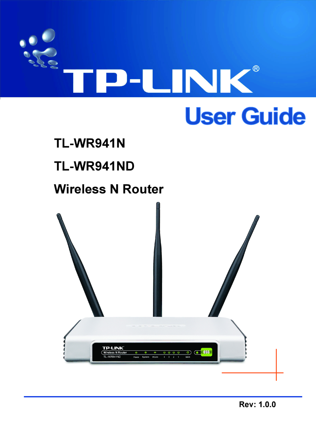 TP-Link manual TL-WR941N TL-WR941ND 