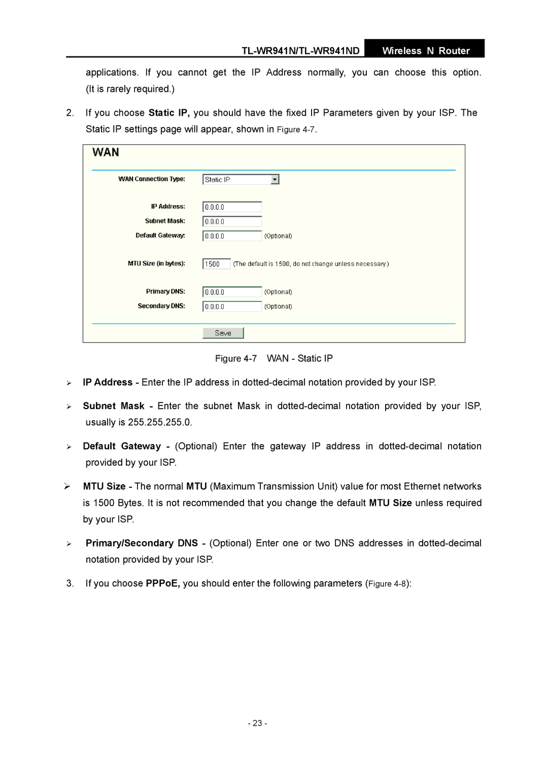 TP-Link manual TL-WR941N/TL-WR941ND 