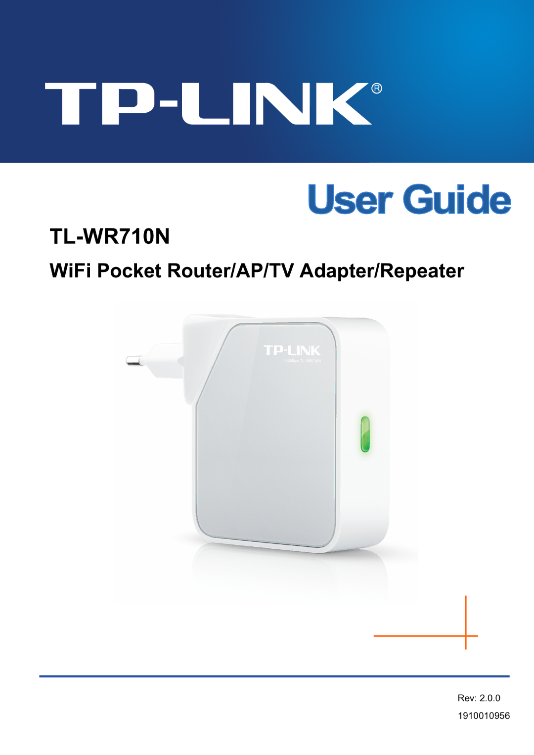 TP-Link WiFi Pocket Router/AP/TV Adapter/repeater manual TL-WR710N 