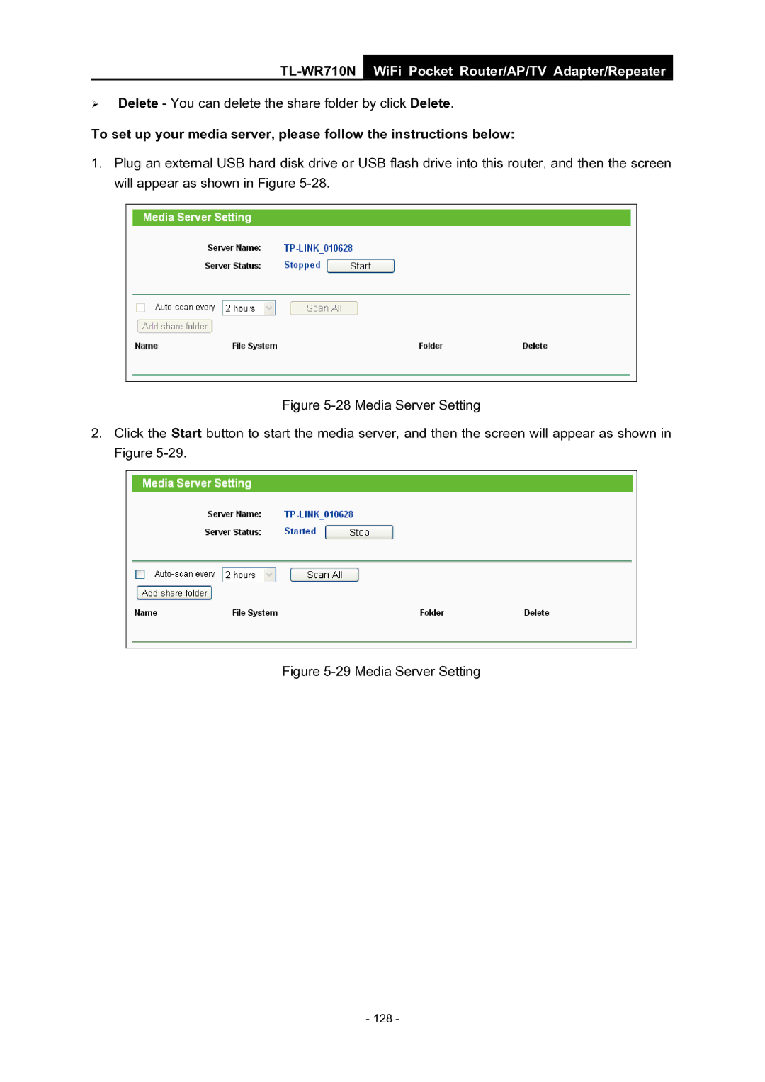 TP-Link WiFi Pocket Router/AP/TV Adapter/repeater manual Media Server Setting 