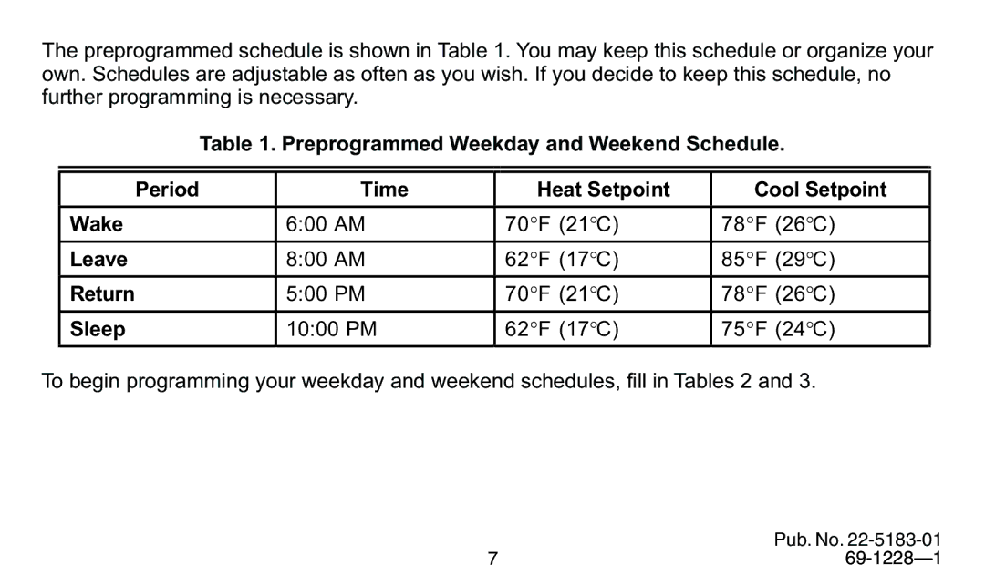 Trane 350, 340 manual Leave, Return, Sleep 