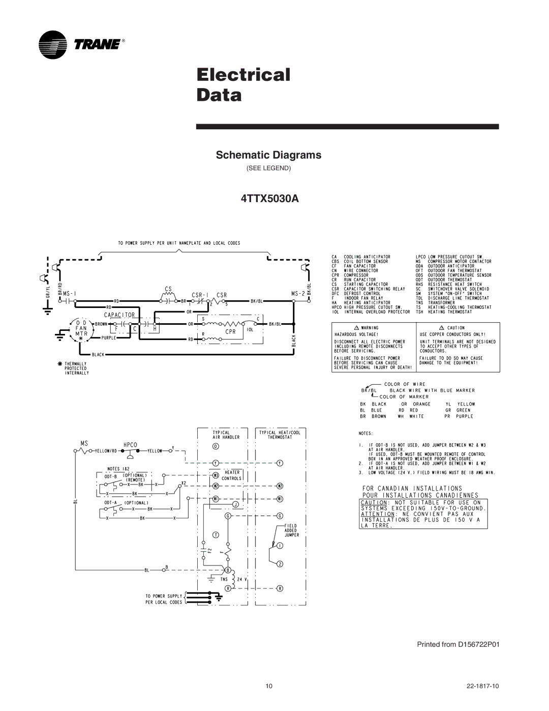 Trane 4TTX5061E, 4TTX5060A1, 4TTX5036A1, 4TTX5042A1, 4TTX5030A1, 4TTX5024A1, 4TTX5018A1, 4TTX5049E1, 4TTX5048A1 manual 