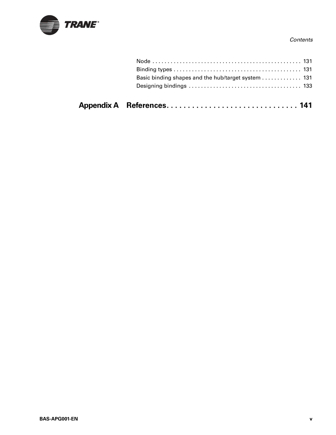 Trane Engineered Smoke Control System for Tracer Summit, BAS-APG001-EN manual Appendix a References 