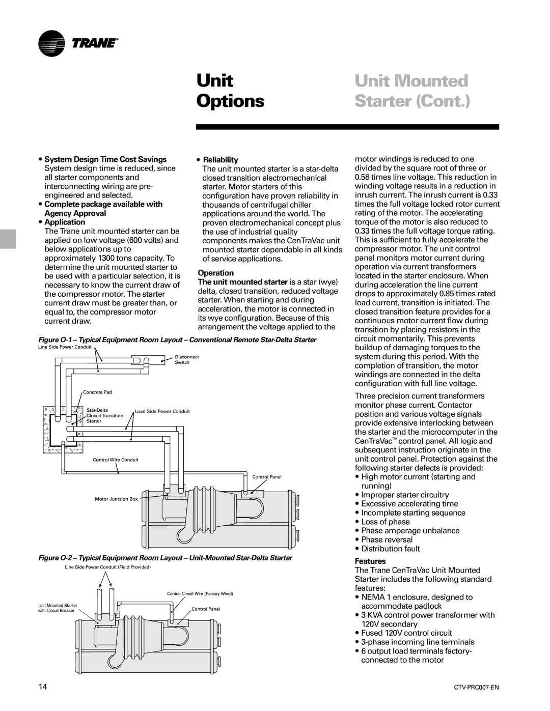 Trane ctv-prc007-en manual Reliability, Operation, Features 