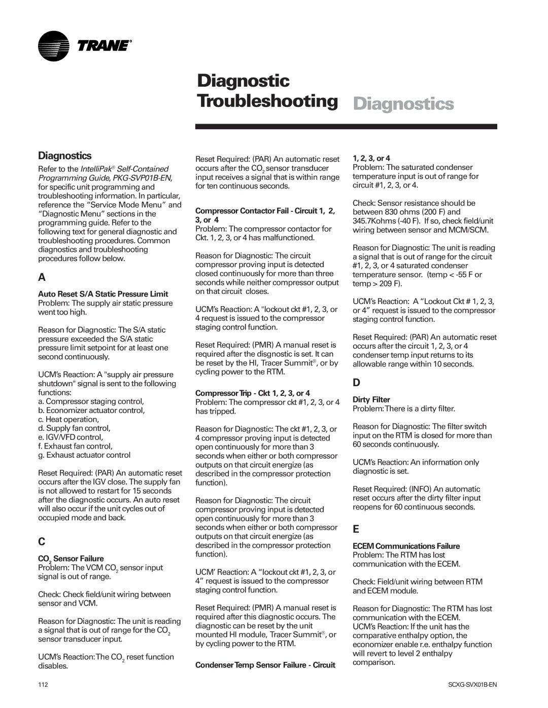 Trane Modu manual Diagnostics 