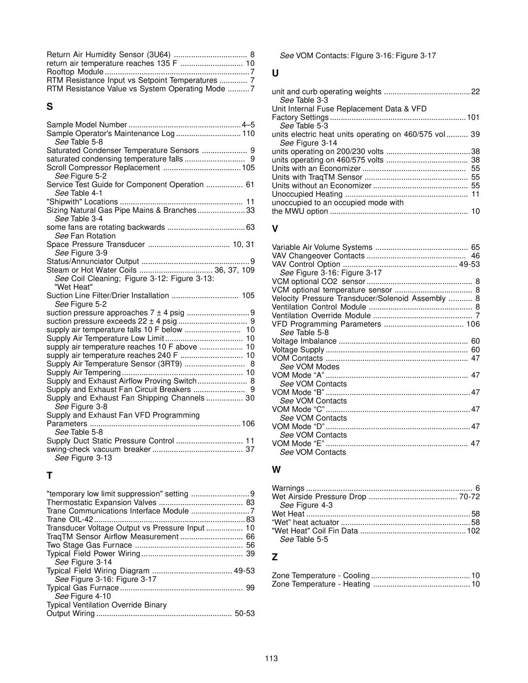 Trane RT-SVX10C-EN specifications See VOM Contacts -16 Figure 