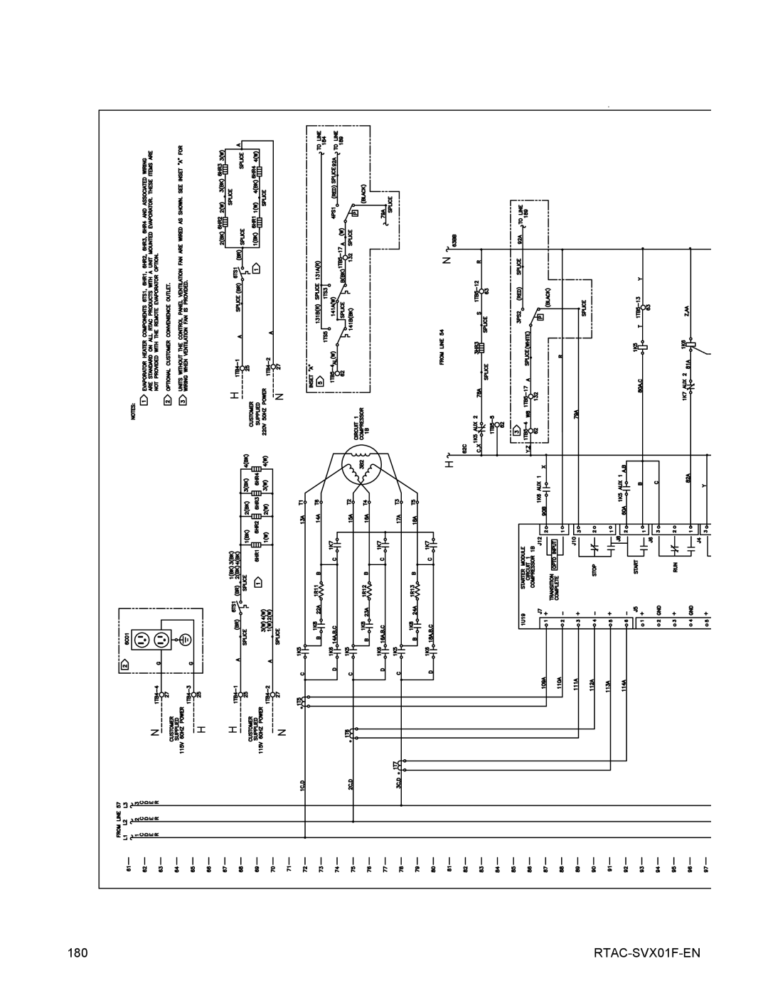 Trane Series R Air-Cooled Helical Rotary Liquid Chillers, RTAC 140-500 ton units (60 Hz) manual 180 