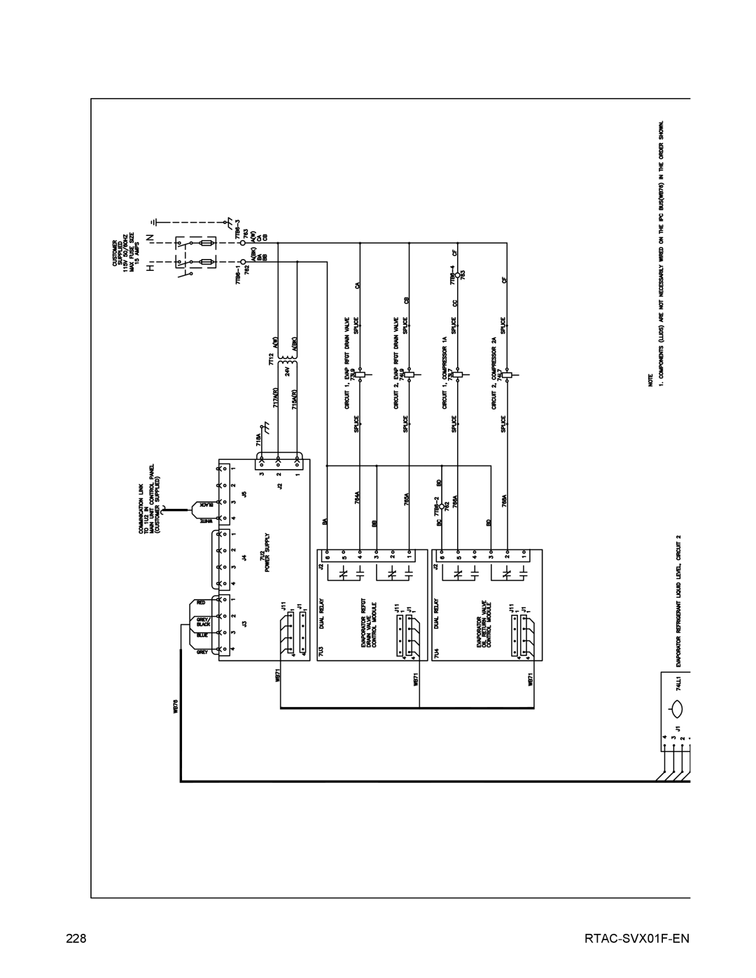 Trane Series R Air-Cooled Helical Rotary Liquid Chillers, RTAC 140-500 ton units (60 Hz) manual 228 