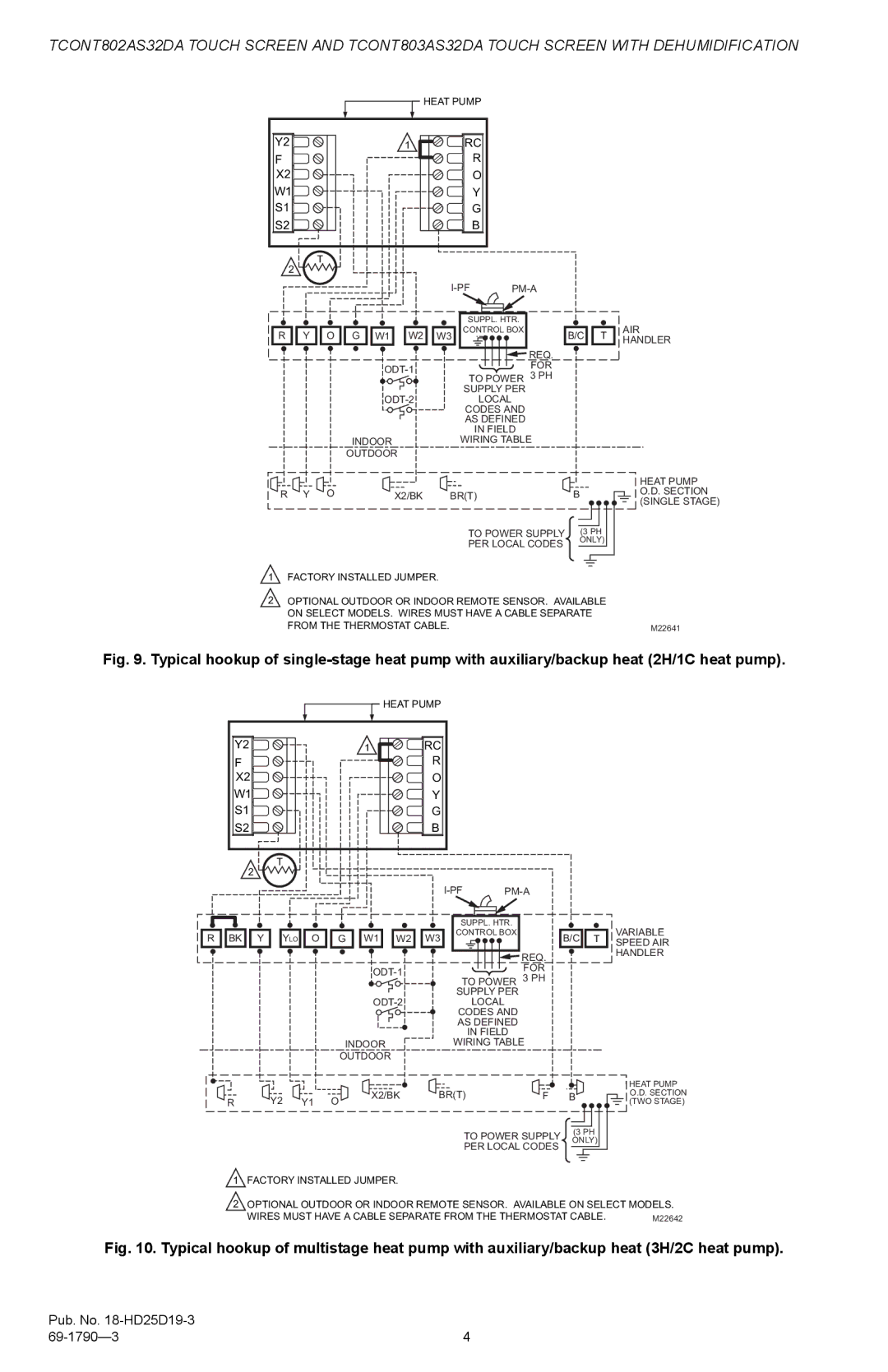 Trane TCONT803AS32DA, TCONT802AS32DA installation instructions Heat Pump PM-A 