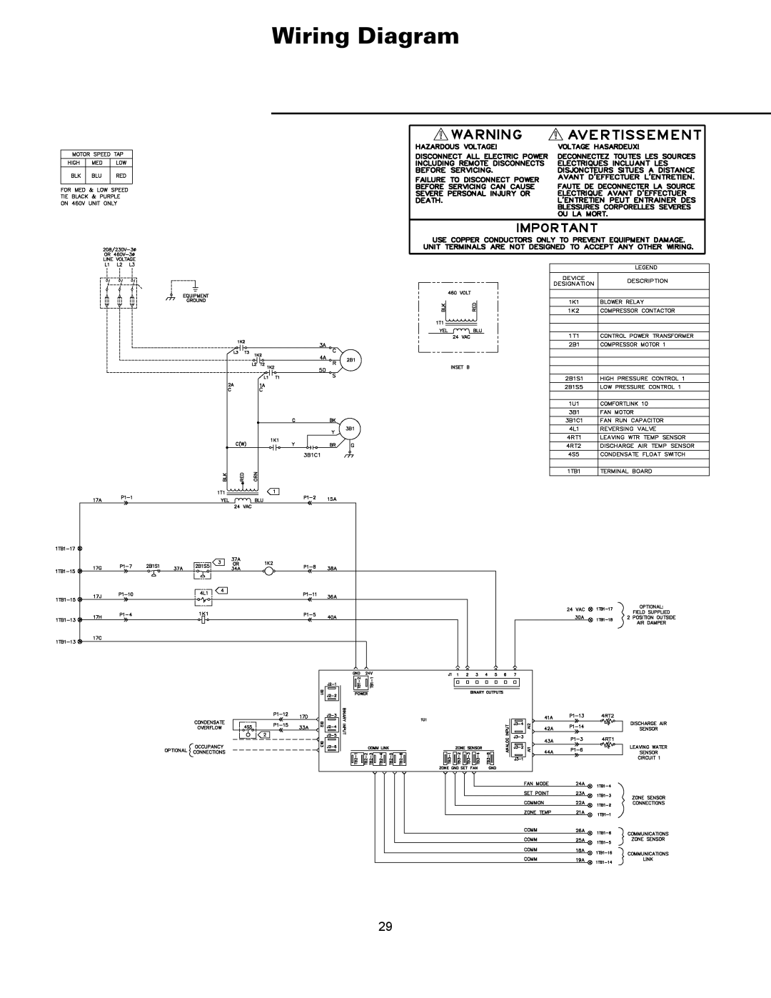 Trane ZN510 Controller, Tracer manual Wiring Diagram 