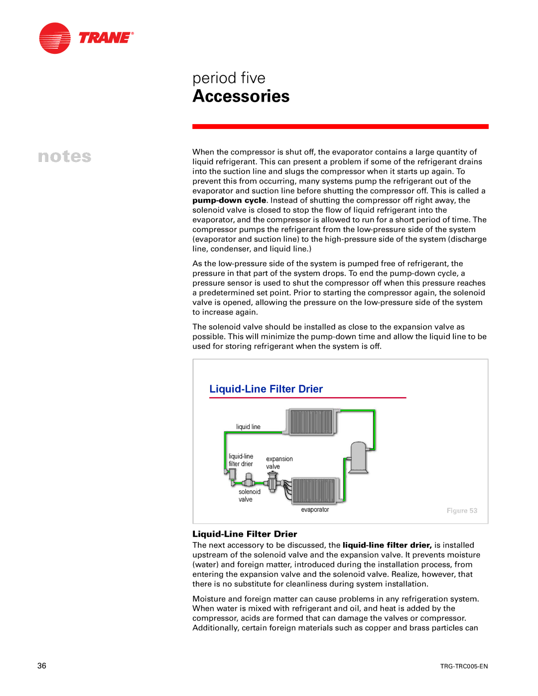 Trane trg-trc005-en manual Liquid-Line Filter Drier 