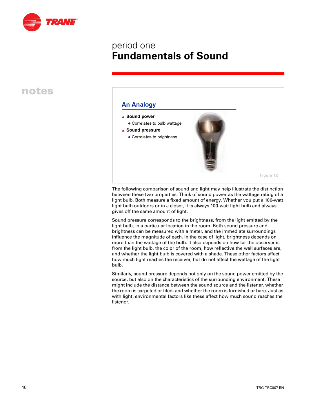 Trane TRG-TRC007-EN manual An Analogy 