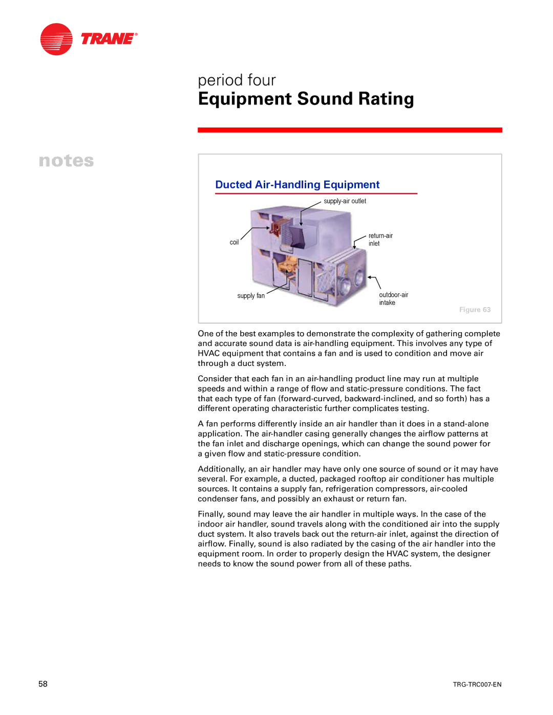 Trane TRG-TRC007-EN manual Ducted Air-Handling Equipment 