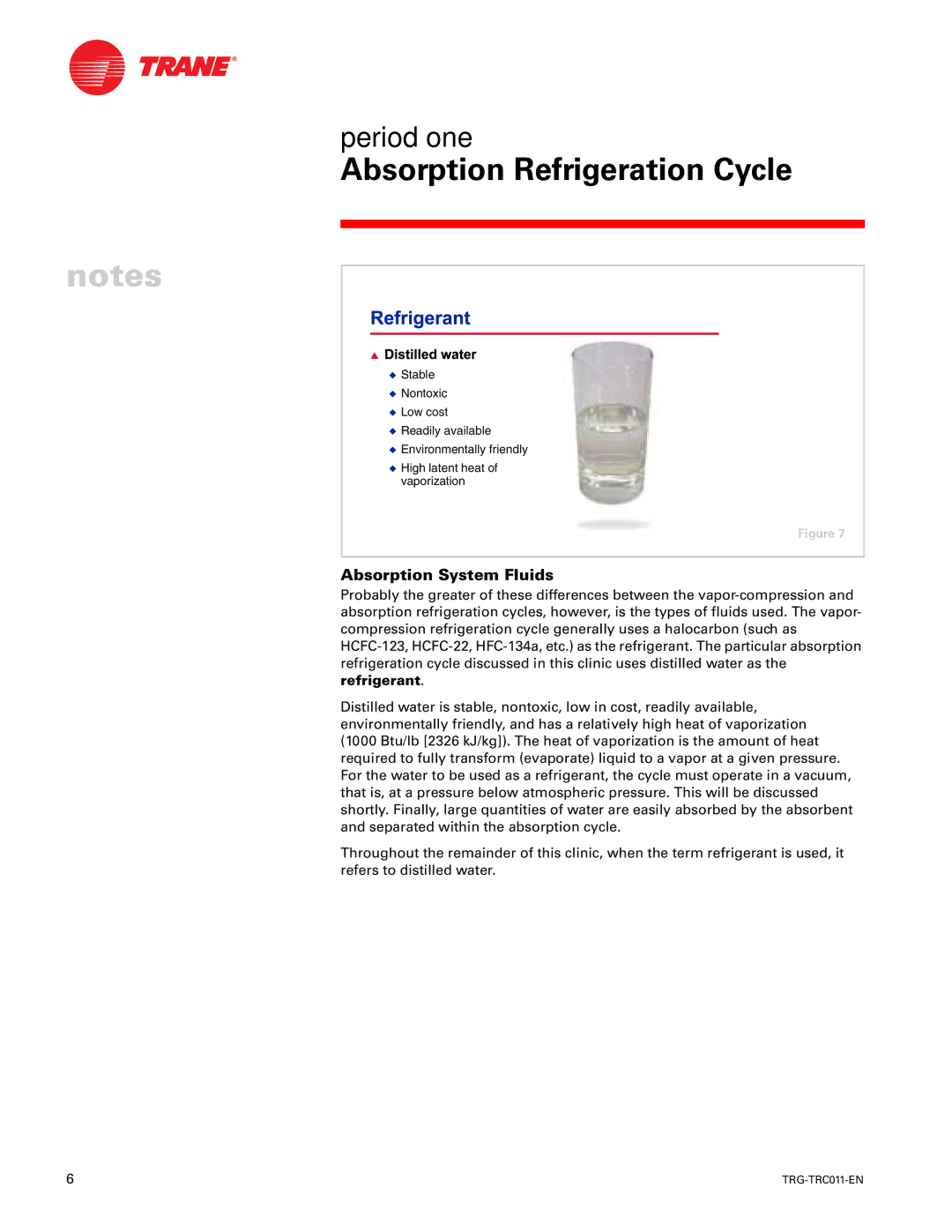 Trane TRG-TRC011-EN manual Absorption System Fluids 