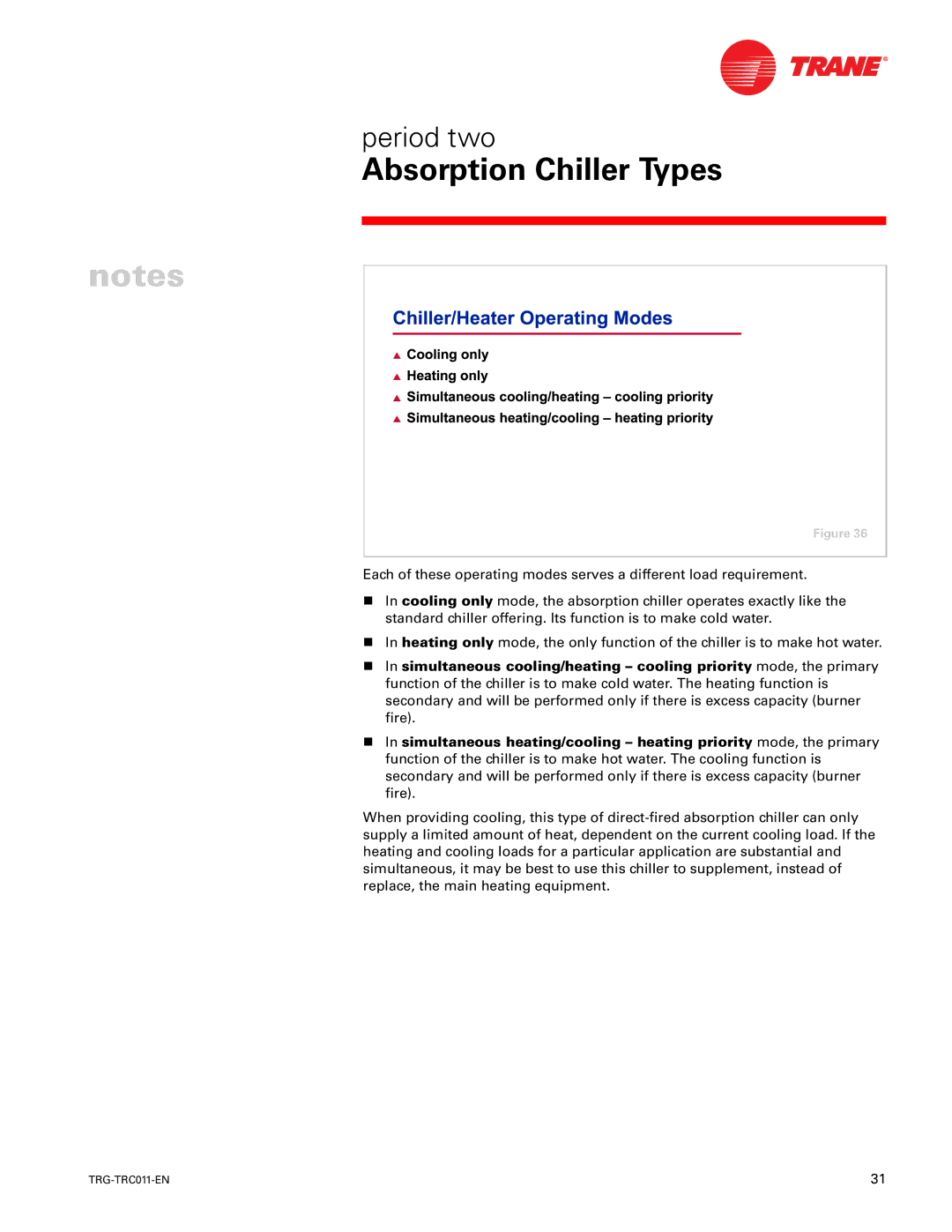 Trane TRG-TRC011-EN manual Absorption Chiller Types 