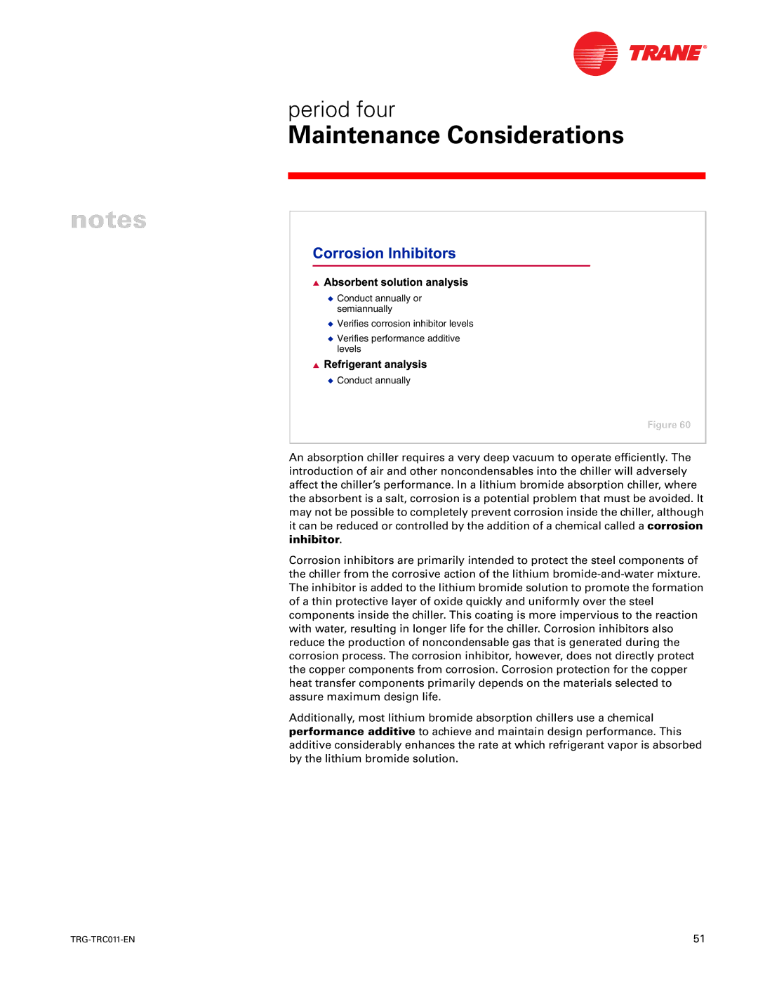 Trane TRG-TRC011-EN manual Maintenance Considerations 