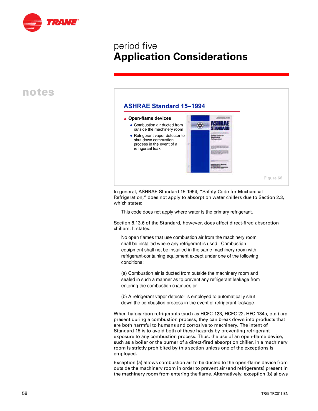 Trane TRG-TRC011-EN manual Application Considerations 