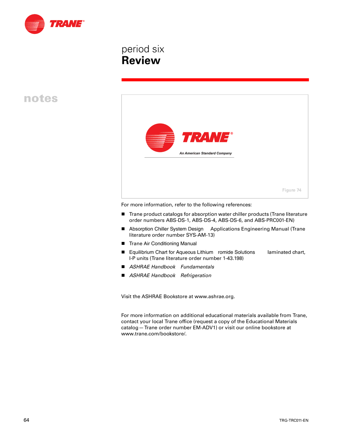 Trane TRG-TRC011-EN manual Review 