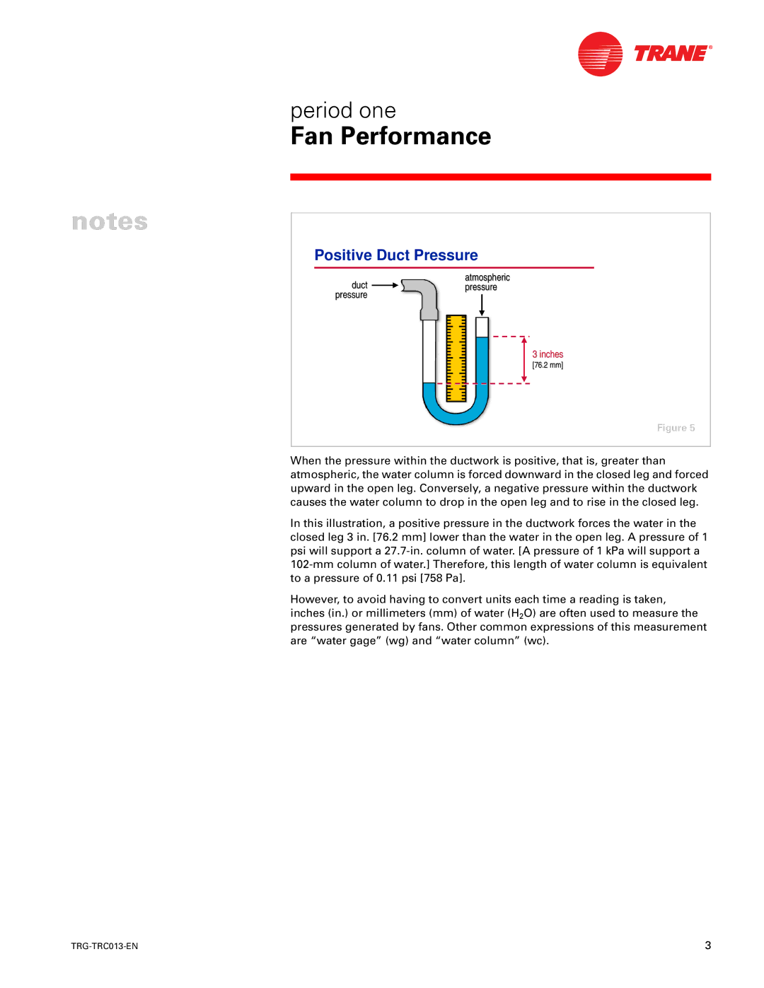 Trane TRG-TRC013-EN manual Positive Duct Pressure 