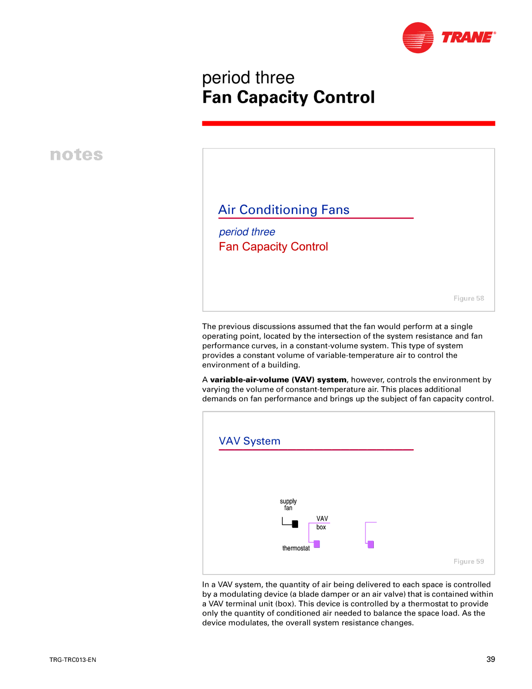 Trane TRG-TRC013-EN manual VAV System 