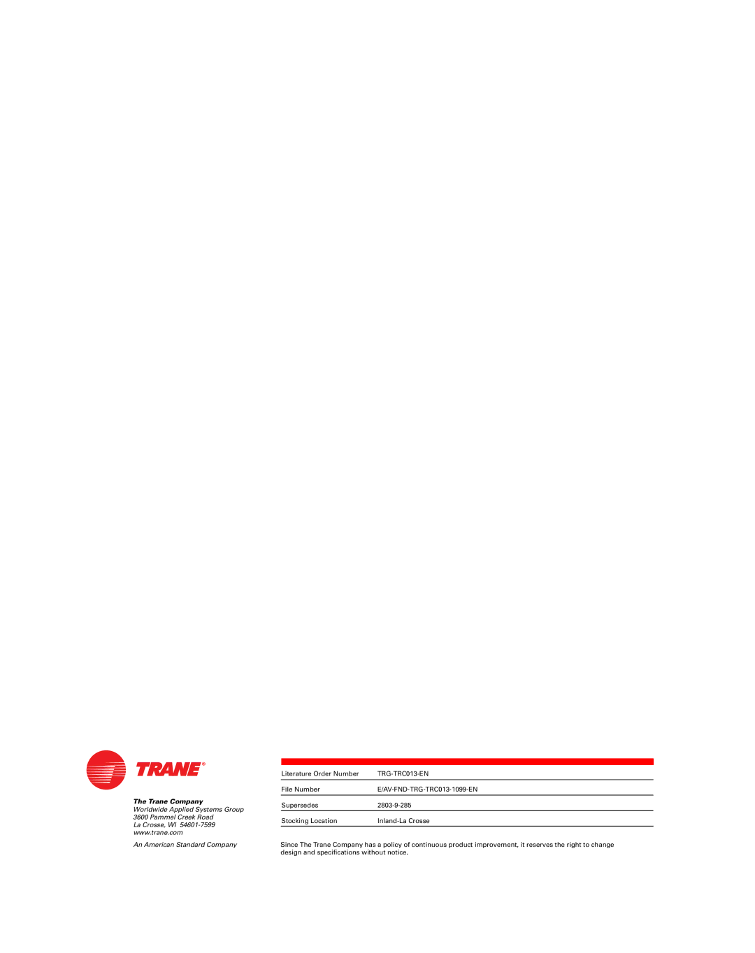 Trane TRG-TRC013-EN manual Flcc t e IGLCD8NIPP 