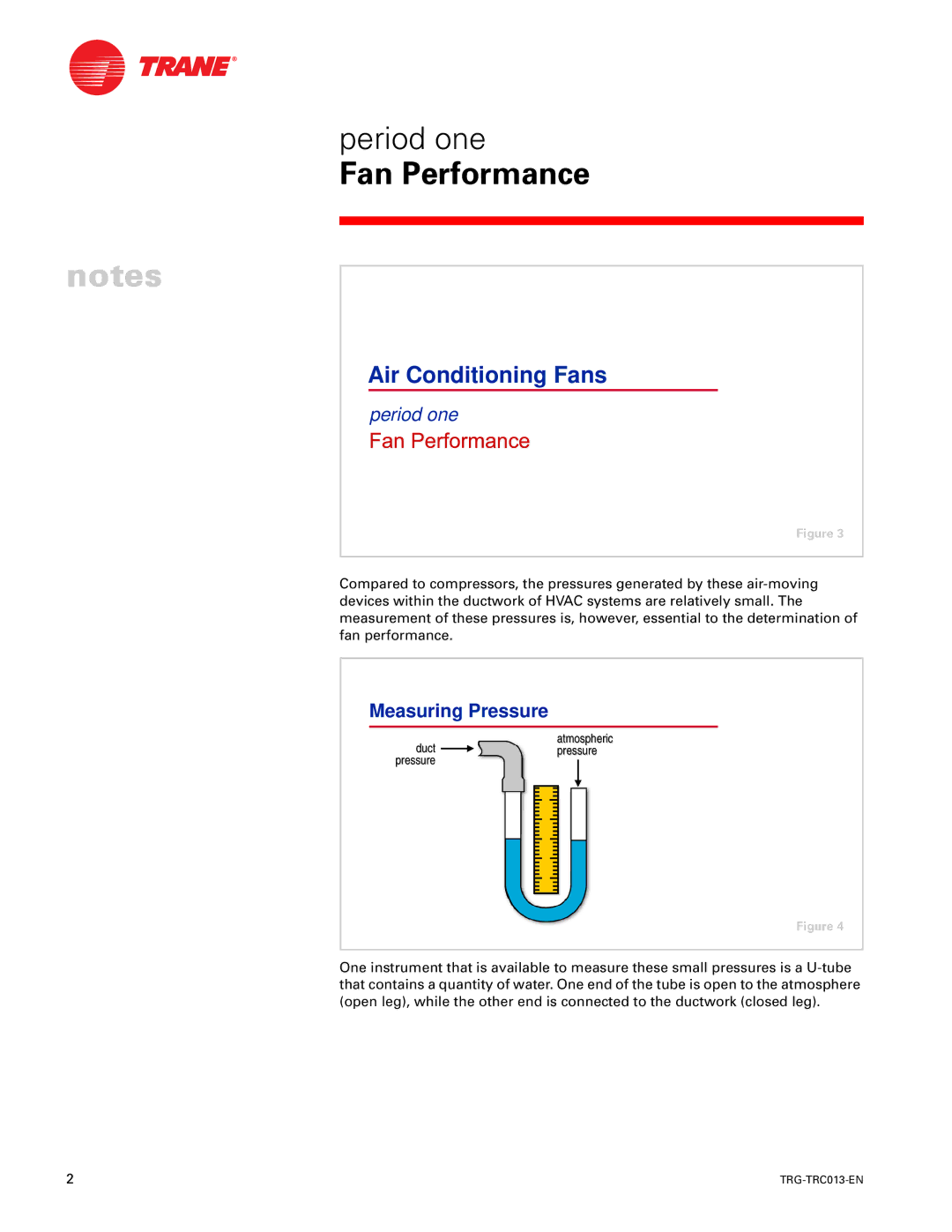 Trane TRG-TRC013-EN manual Measuring Pressure 