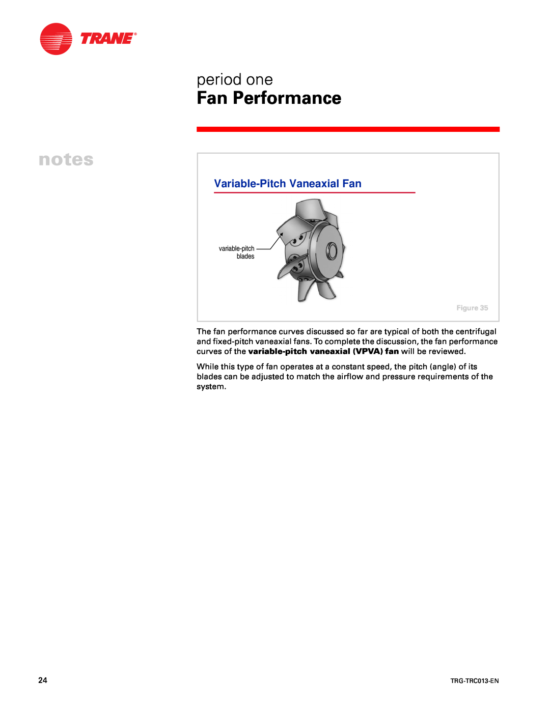 Trane TRG-TRC013-EN manual Variable-PitchVaneaxial Fan, g FH, variable-pitch blades 
