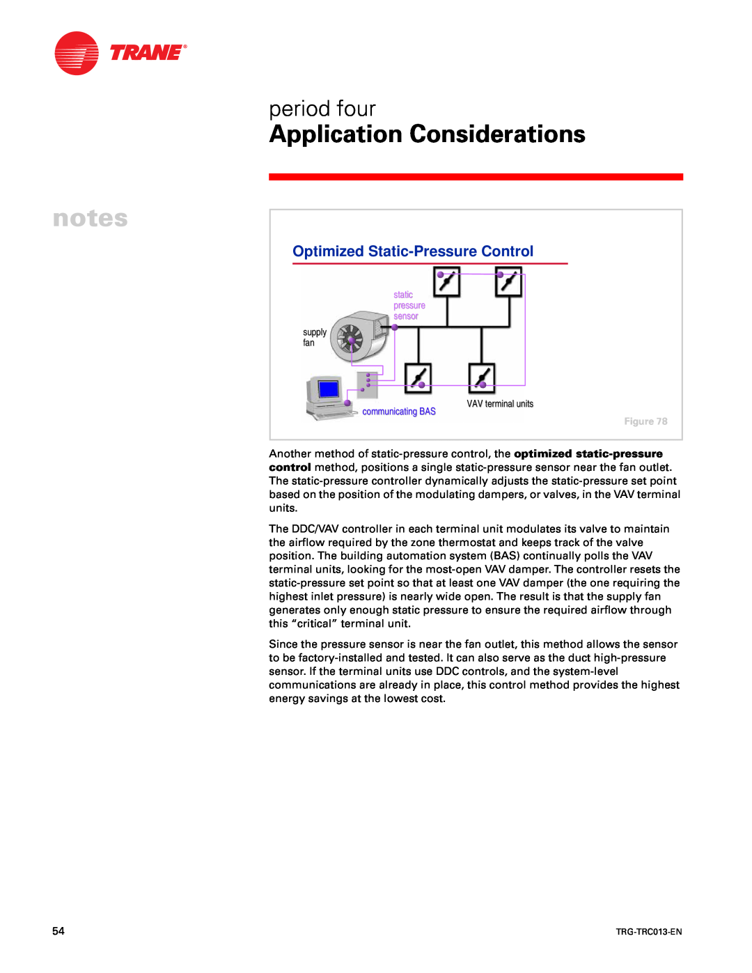 Trane TRG-TRC013-EN manual Optimized Static-PressureControl 