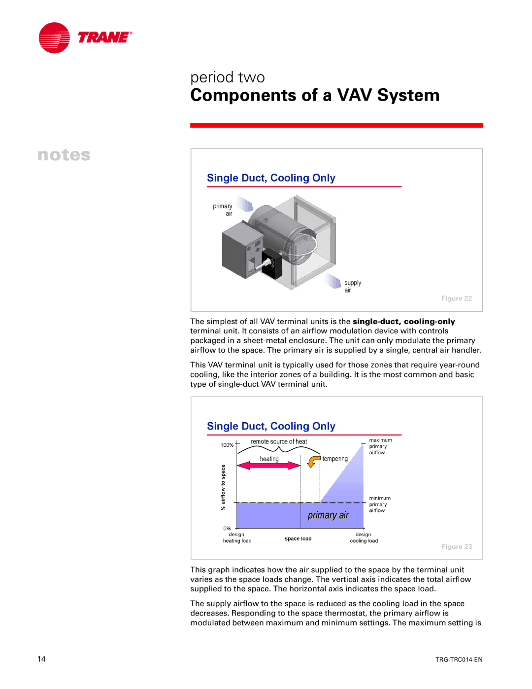 Trane TRG-TRC014-EN manual Single Duct, Cooling Only, Primary air ir 