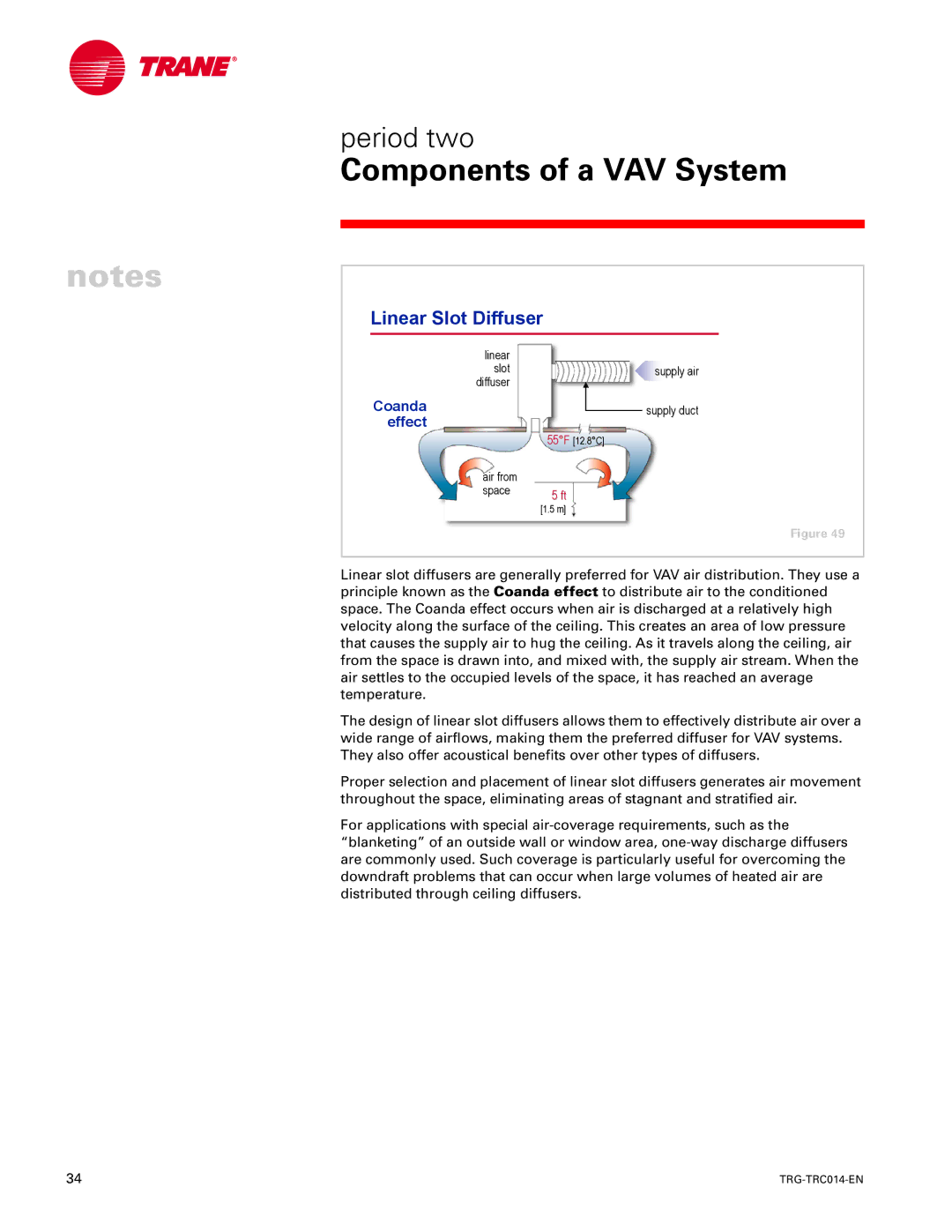 Trane TRG-TRC014-EN manual Linear Slot Diffuser, Effect 
