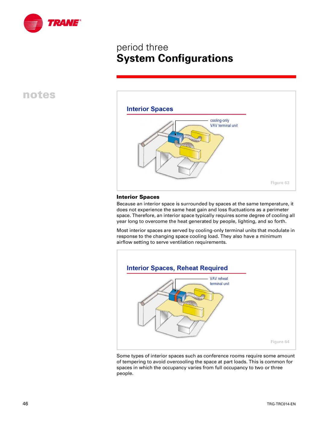 Trane TRG-TRC014-EN manual Interior Spaces, Reheat Required 