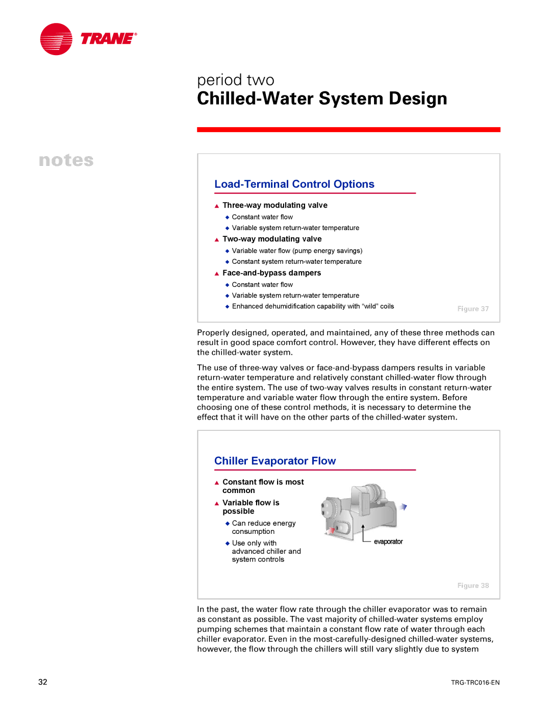 Trane TRG-TRC016-EN manual Chiller Evaporator Flow, Three-way modulating valve 