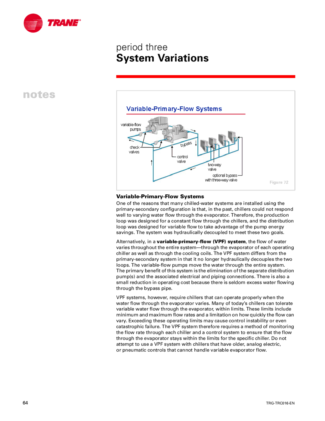 Trane TRG-TRC016-EN manual Variable-Primary-Flow Systems 