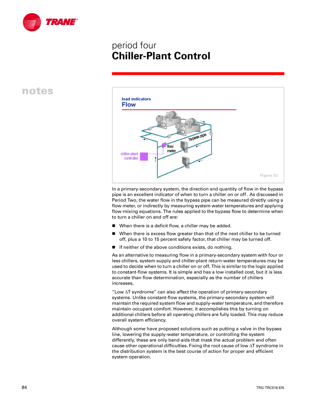 Trane TRG-TRC016-EN manual Flow 