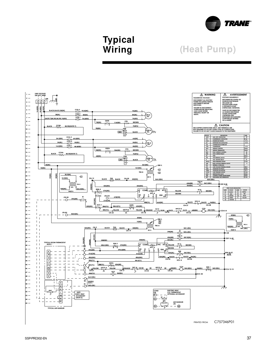 Trane TWE200B, TWA075A, TWA200B, TWE050A manual Typical 