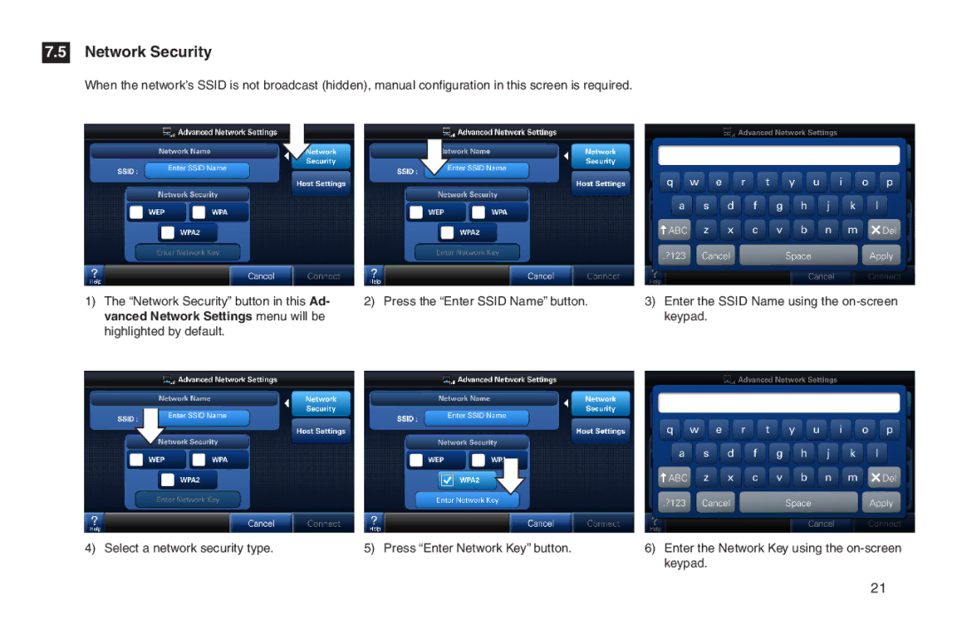 Trane XL950 manual Network Security 